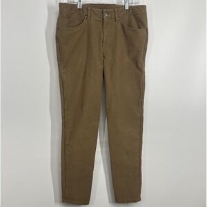 Lululemon ABC Slim Fit Pants Mens 32 Utilitech Beige Performance Golf Office EUC